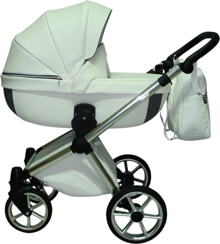 Sojan AZURRO 3in1 Multifunktionskinderwagen – Weiß/Silber