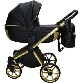 Sojan AZURRO 3in1 Multifunktionskinderwagen – Schwarz/Gold