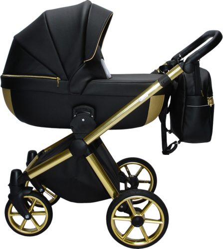 Sojan AZURRO 3in1 Multifunktionskinderwagen – Schwarz/Gold