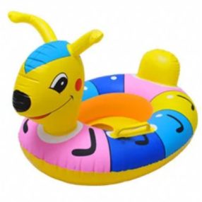 Tierischer Babyschwimmer mit Sitz - gelbe Schnecke