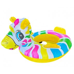 Tier-Babywagen mit Sitz - Regenbogen-Zebra