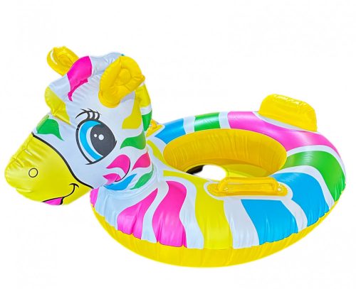 Tier-Babywagen mit Sitz - Regenbogen-Zebra