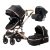Bora Baby I. 3in1 Kinderwagen - Schwarz