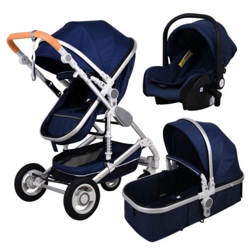 Bora Baby II 3in1 Kinderwagen - Dunkelblau