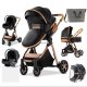 Bora Baby BELLISSIMA II 3in1 Kinderwagen mit Tasche - Schwarz