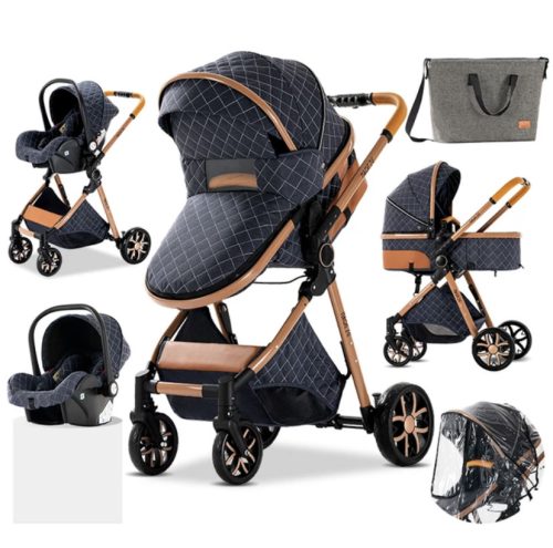 Bora Baby BELLISSIMA II 3in1 Kinderwagen mit Tasche - Blau