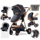 Bora Baby BELLISSIMA II 3in1 Kinderwagen mit Tasche - Blau