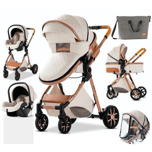 Bora Baby BELLISSIMA II 3in1 Kinderwagen mit Tasche- Weiß