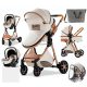 Bora Baby BELLISSIMA II 3in1 Kinderwagen mit Tasche- Weiß