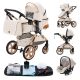 Bora Baby BELLISSIMA II 3in1 Kinderwagen mit Tasche- Weiß