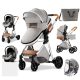 Bora Baby BELLISSIMA II 3in1 Kinderwagen mit Tasche - Hellgrau