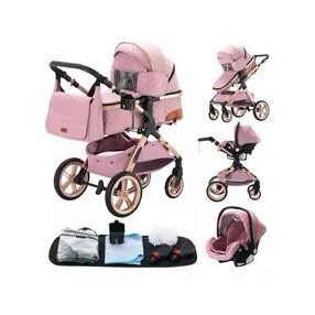   Bora Baby BELLISSIMA II 3in1 Kinderwagen mit Tasche - Hellgrau