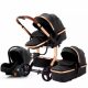 Bora Baby 3in1 ECO Leder Kinderwagen - schwarz