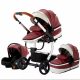 Bora Baby 3in1 ECO Leder Kinderwagen - bordeauxrot