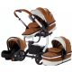 Bora Baby 3in1 ECO Leder Kinderwagen - braun