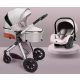 Bora Baby BELLISSIMA I. 3in1 Kinderwagen - Hellgrau