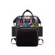 Bora Baby FLOWER Wickeltasche, Rucksack - Schwarz