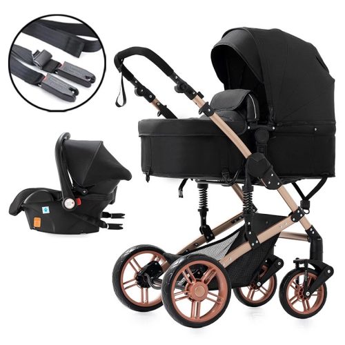 Bora baby MAGIC 3in1 Kinderwagen-schwarz