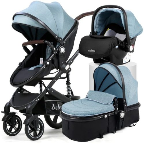Belecoo Dark 3in1 Multifunktions-Kinderwagen - Grün