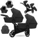 Kunert BRAV DUO 2 3in1 Multifunktionaler Zwillingskinderwagen - Schwarz Eco 