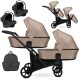 Kunert BRAV DUO 2 3in1 Multifunktionaler Zwillingskinderwagen - Cappucino Eco 