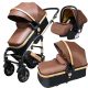 BABYFOND 3in1 ECO Leder Kinderwagen - braun