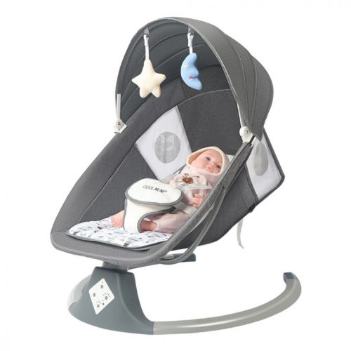 MASTELA Babywippe, elektrische Schaukel, Hochstuhl - grau
