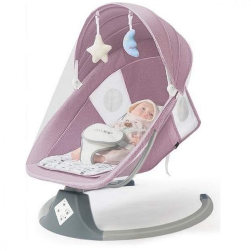 MASTELA Babywippe, elektrische Schaukel, Hochstuhl - rosa