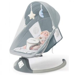   MASTELA Babywippe, elektrische Schaukel, Hochstuhl - meerblau