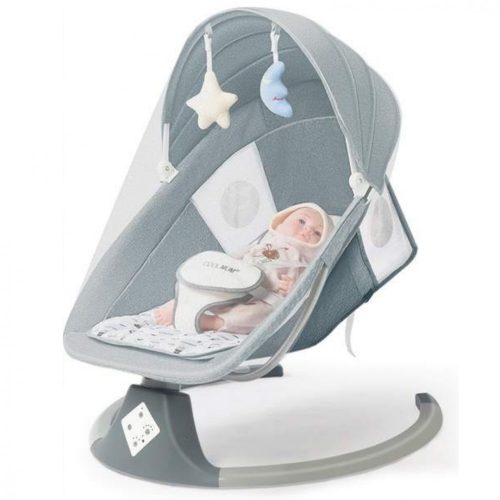 MASTELA Babywippe, elektrische Schaukel, Hochstuhl - meerblau