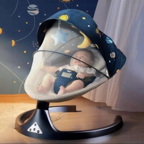 Bora Baby Blau (flauschig) BABY RING, ELEKTROMATISCHER RÜCKEN, BABY SITZ