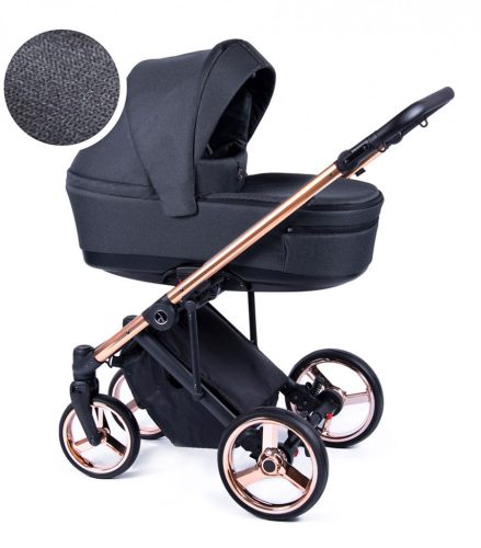 Coletto Fado 3in1 Kinderwagen - schwarz strukturiert