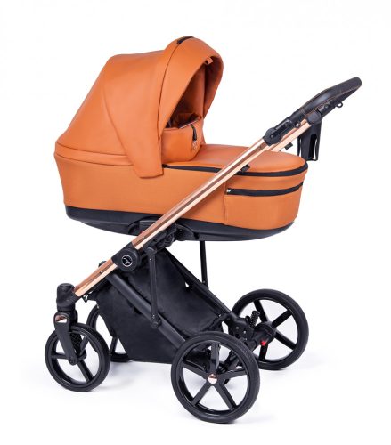 Coletto Fado FX 3in1 ECO Leder Kinderwagen - schwarz und gelb