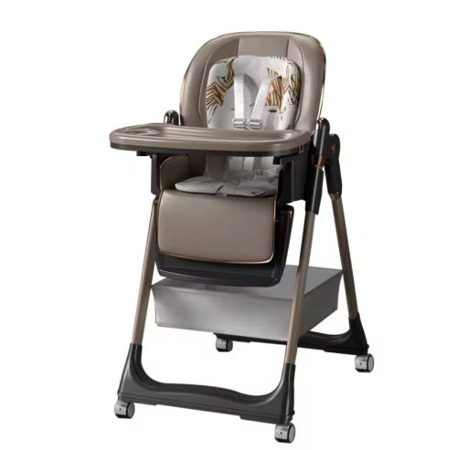 Klappbarer Hochstuhl für Kinder - Khaki