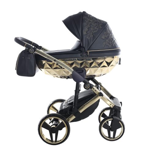 Junama Enzo 3in1 multifunktionaler Kinderwagen - schwarz/gold
