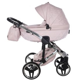 Junama Enzo 3in1 multifunktionaler Kinderwagen - rosa/silber