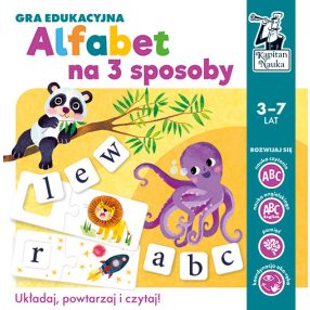  Gra edukacyjna "Alfabet na 3 sposoby" nauka Liter i Słów dla dzieci 3-7 lat