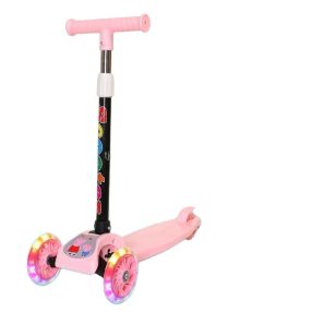 Faltbarer 3-Rad-Kinder-Roller - Rosa
