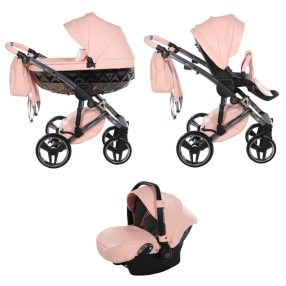 Junama Hand Craft 3in1 Multifunktions-Kinderwagen - Pfirsich