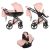 Junama Hand Craft 3in1 Multifunktions-Kinderwagen - Pfirsich