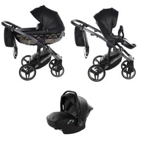 Junama Hand Craft 3in1 Multifunktions-Kinderwagen - Schwarz