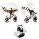 Junama Hand Craft 3in1 Multifunktions-Kinderwagen - Weiß/Bronze