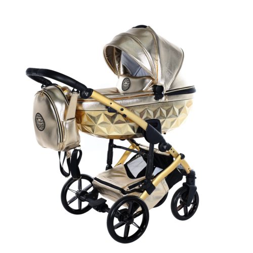 Junama Hand Craft Glossy 3in1 Multifunktions-Kinderwagen - Gold