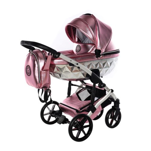 Junama Hand Craft Glossy 3in1 Multifunktions-Kinderwagen - Rosa 