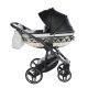 Junama Hand Craft Glitter 3in1 Multifunktions-Kinderwagen - Schwarz/Silber