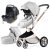 Hot Mom 3in1 ECO Leather 360 Grad Kinderwagen - hellgrau
