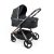 iBebe ICE multifunktionaler Kinderwagen - Black (goldrahmen)