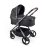 iBebe ICE multifunktionaler Kinderwagen - Black(chromrahmen)