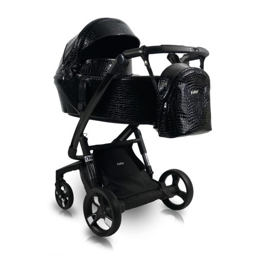 iBebe iSTOP multifunktionaler Kinderwagen - Gloss/Black crocodile