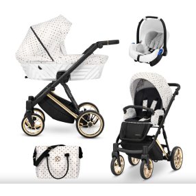   Kunert IVENTO Premium 3in1 Multifunktions-Kinderwagen - White Style
